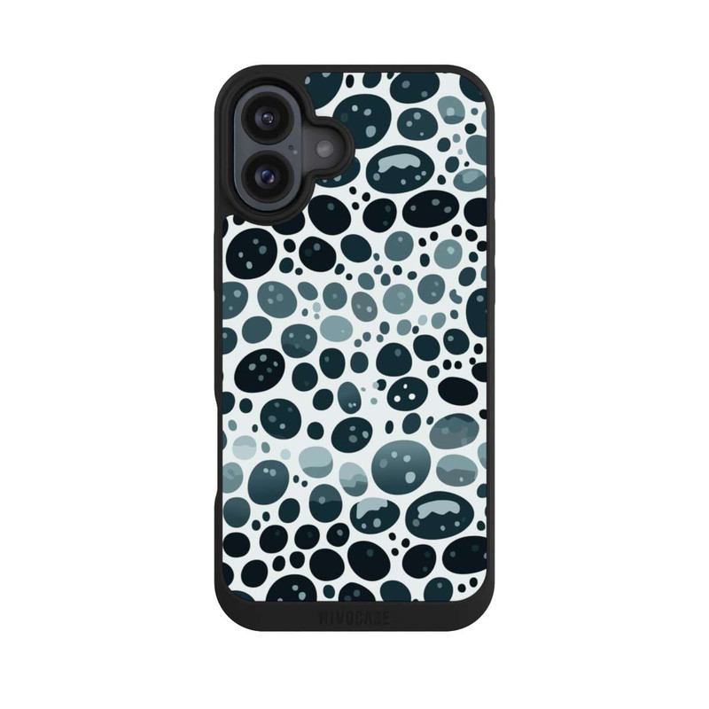 iPhone 16 Plus NIVOpure Abstrakt Oval Türkis