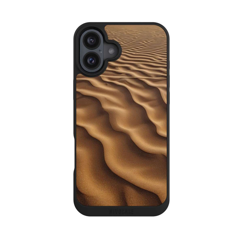 iPhone 16 Plus NIVOpure Sandstruktur Senfgelb mit KI