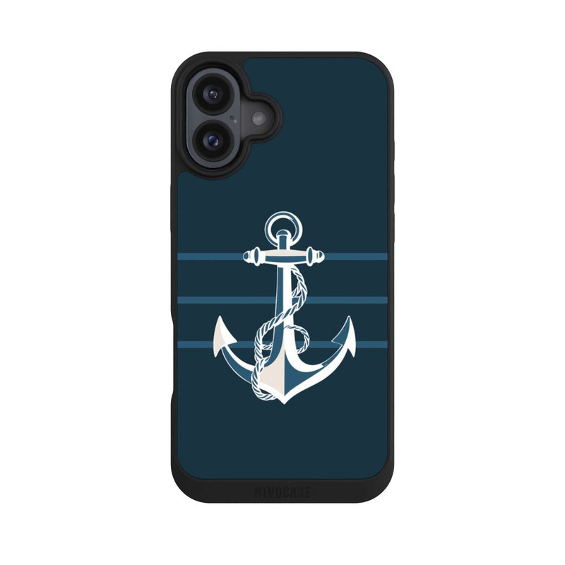 iPhone 16 Plus NIVOpure Anchor Line Blue with AI