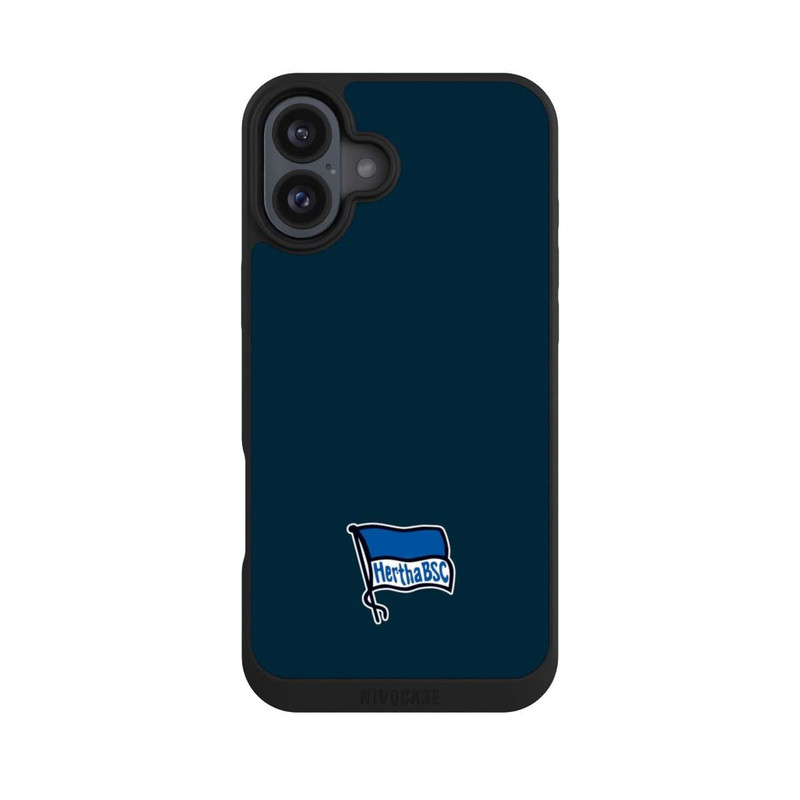 iPhone 16 Plus NIVOpure Hertha BSC Logo Dunkelblau
