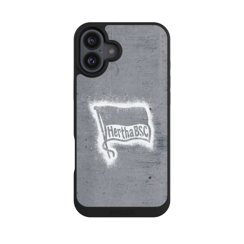 iPhone 16 Plus NIVOpure Hertha BSC Logo Sprayed