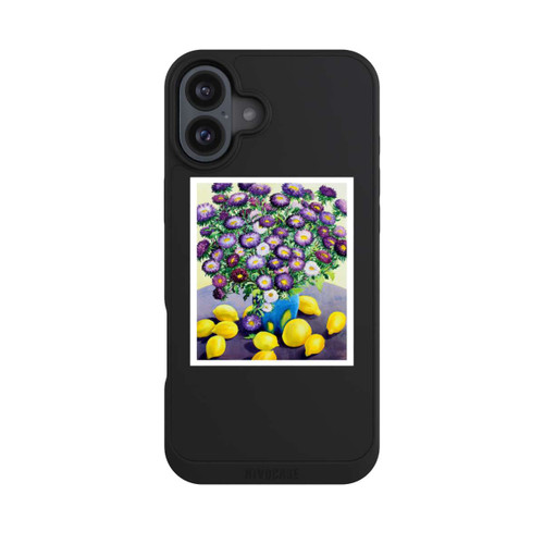 Apple iPhone 16 Plus NIVOpure Purple Asters and Lemons by Christopher Ryland