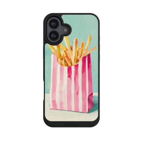 Apple iPhone 16 Plus NIVOpure Retro Pommes Blau Watercolor