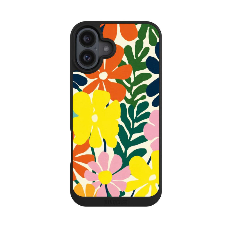 iPhone 16 Plus NIVOpure Flowers Colorful Illustration