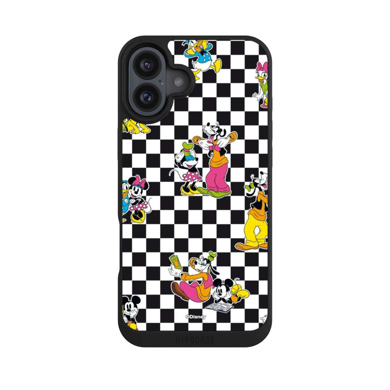 iPhone 16 Plus NIVOpure Donald and Friends Pattern Black and White
