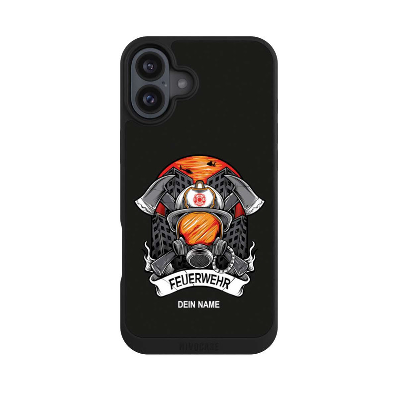 iPhone 16 Plus NIVOpure Feuerwehr Atemschutz Personalisierbar