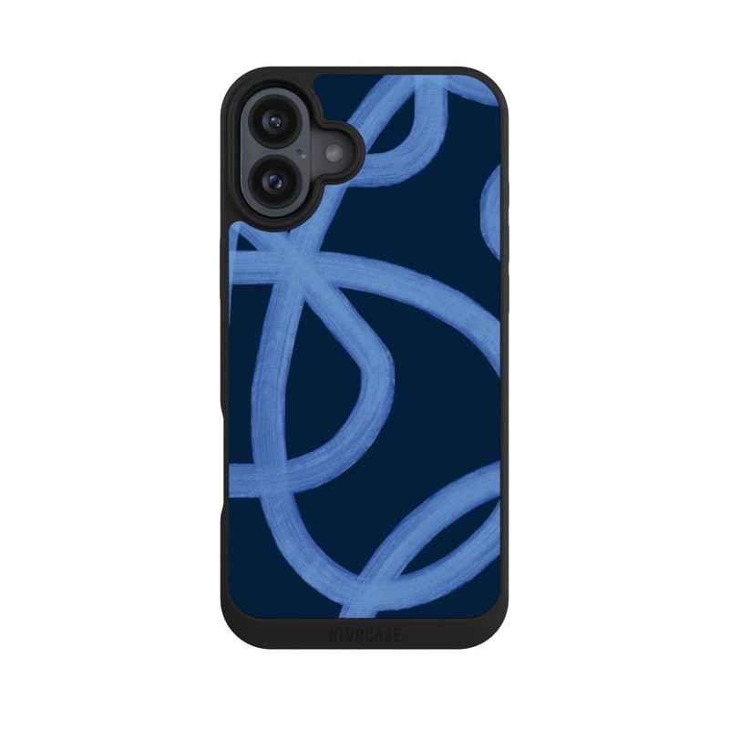 iPhone 16 Plus NIVOpure Laced Up Tones of Blue