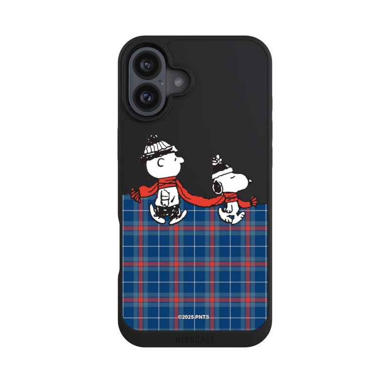 iPhone 16 Plus NIVOpure Peanuts Weihnachtspulli Transparent