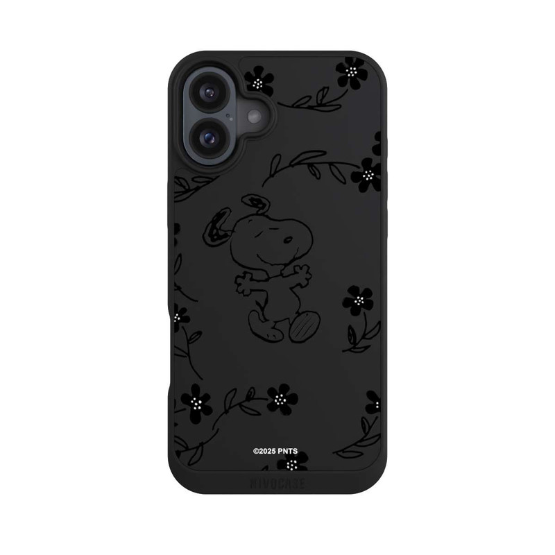 iPhone 16 Plus NIVOpure Snoopy und Flowers Transparent