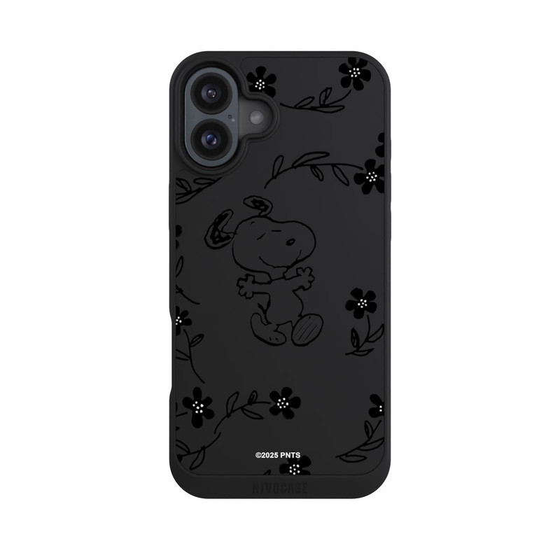 iPhone 16 Plus NIVOpure Snoopy und Flowers Transparent