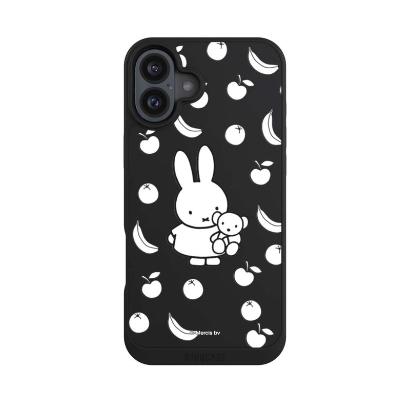 iPhone 16 Plus NIVOpure Miffy mit Obst Tranparent