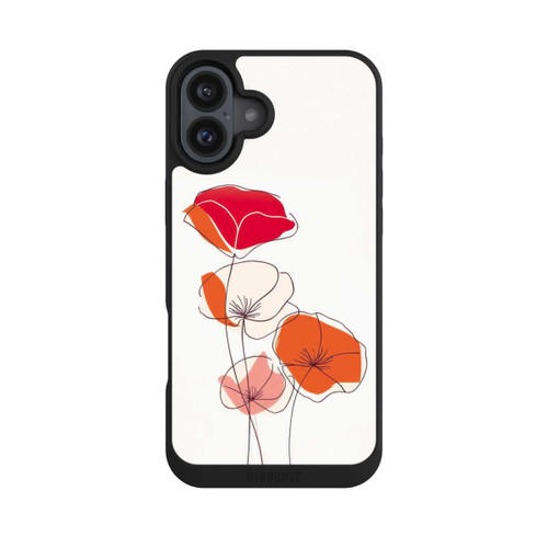 Apple iPhone 16 Plus NIVOpure Poppies Line Art