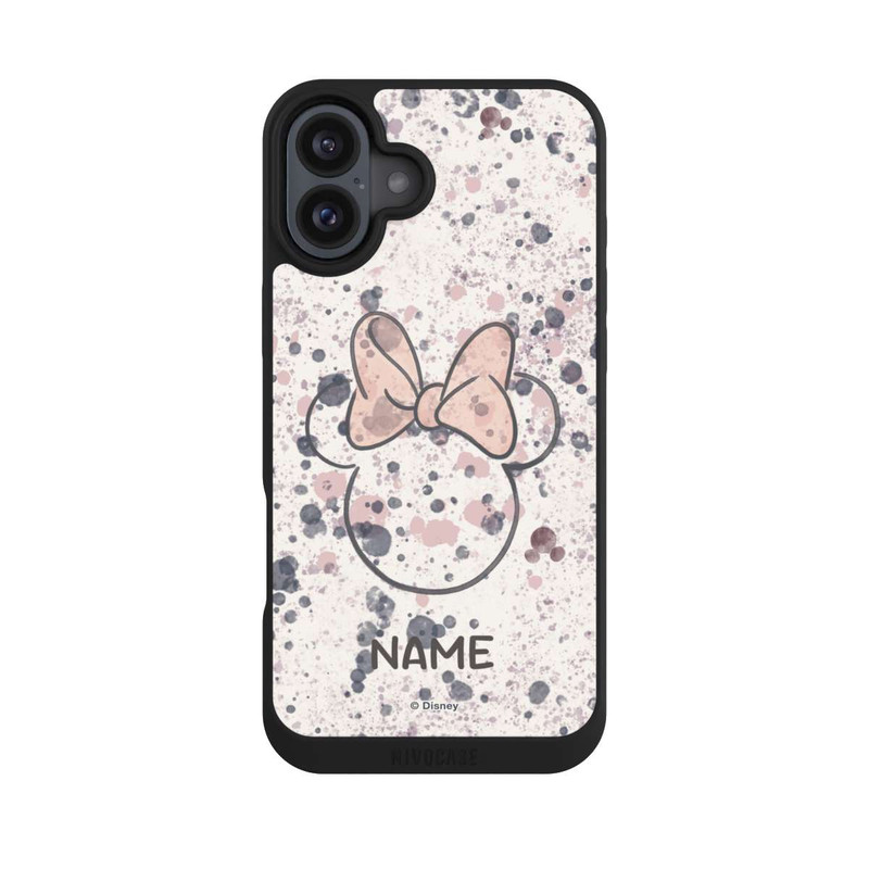 iPhone 16 Plus NIVOpure Minnie Watercolor Personalisierbar