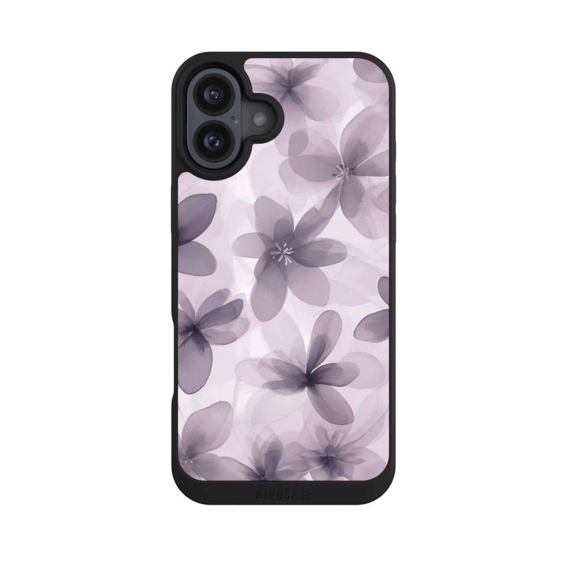 iPhone 16 Plus NIVOpure Fliederfarbenes Blumenmuster mit KI