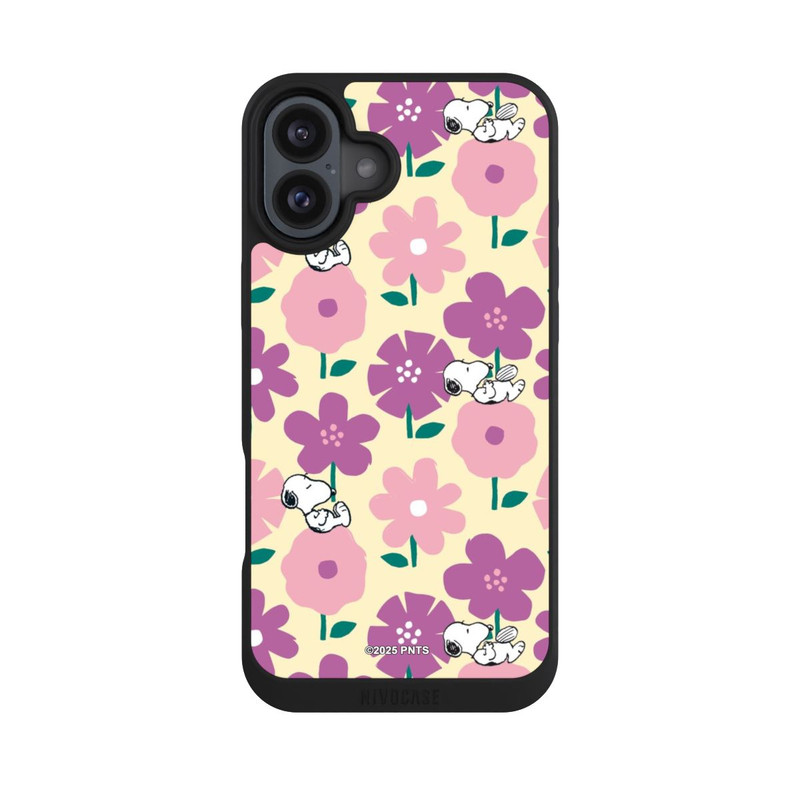 iPhone 16 Plus NIVOpure Peanuts Flower Pattern Yellow