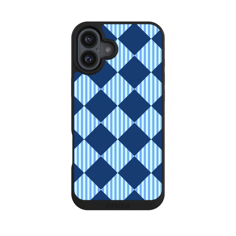 iPhone 16 Plus NIVOpure Diamond Pattern Blue