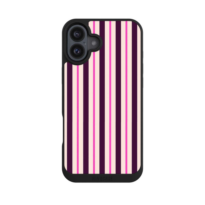 iPhone 16 Plus NIVOpure Streifen Rot Bordeaux