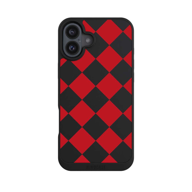 iPhone 16 Plus NIVOpure Raute Bordeaux ohne Hintergrund