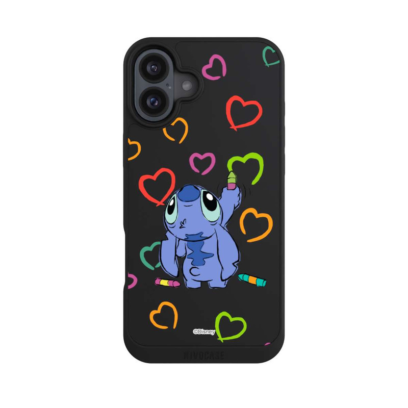 iPhone 16 Plus NIVOpure Stitch Draws a Heart Transparent