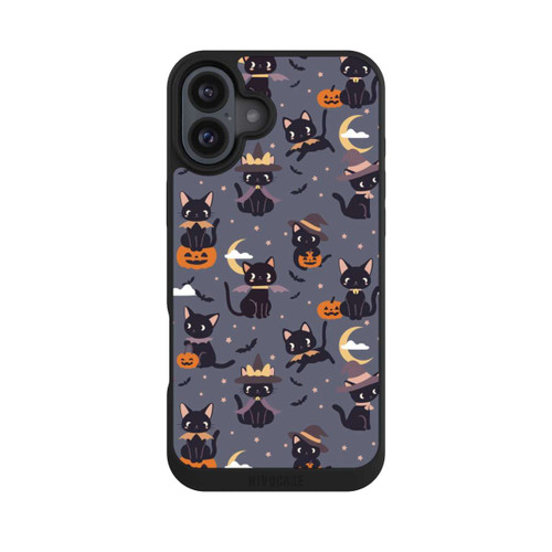 Apple iPhone 16 Plus NIVOpure Cute Halloween Witch Cats and Pumpkins
