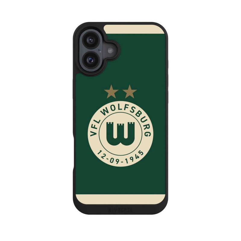 iPhone 16 Plus NIVOpure VfL Wolfsburg 80 Jahre Logo Frauen Streifen