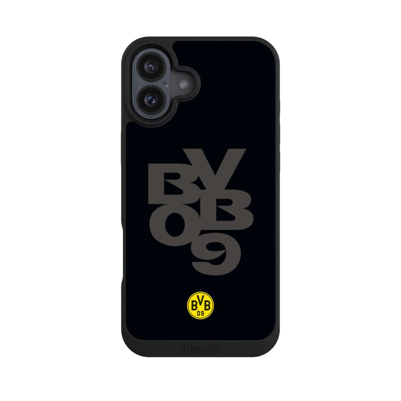 iPhone 16 Plus NIVOpure BVB09 Grau Schwarz