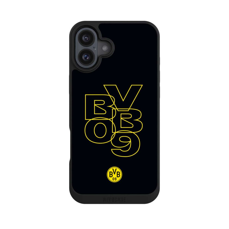 iPhone 16 Plus NIVOpure BVB09 Gelb Schwarz