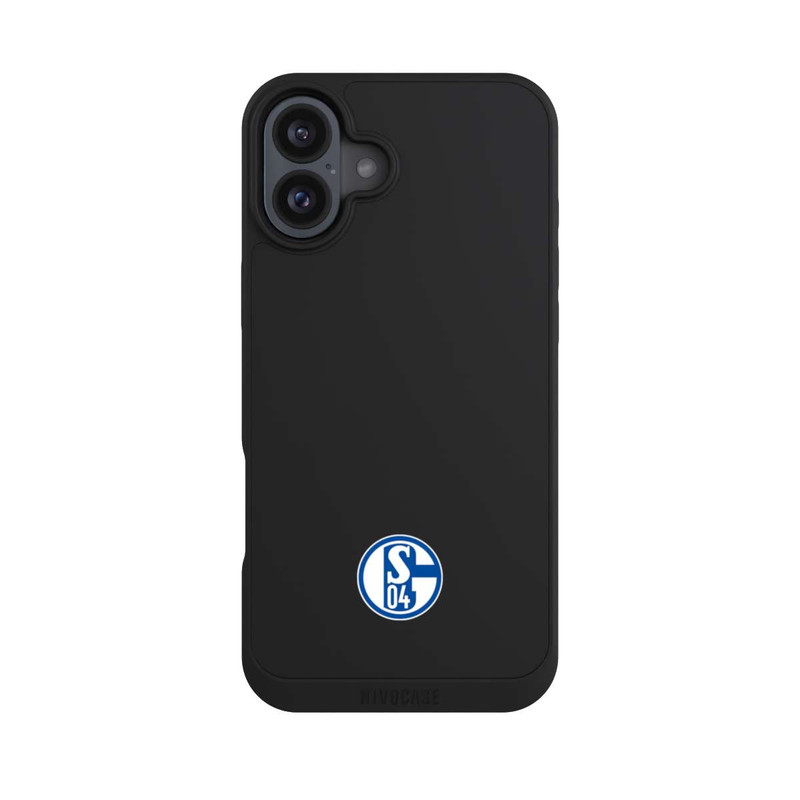 iPhone 16 Plus NIVOpure FC Schalke 04 Logo Klein Transparent