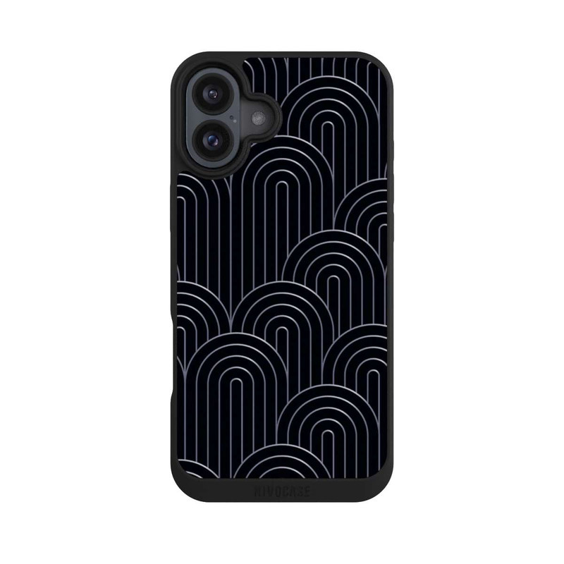 iPhone 16 Plus NIVOpure Art Deco Silber