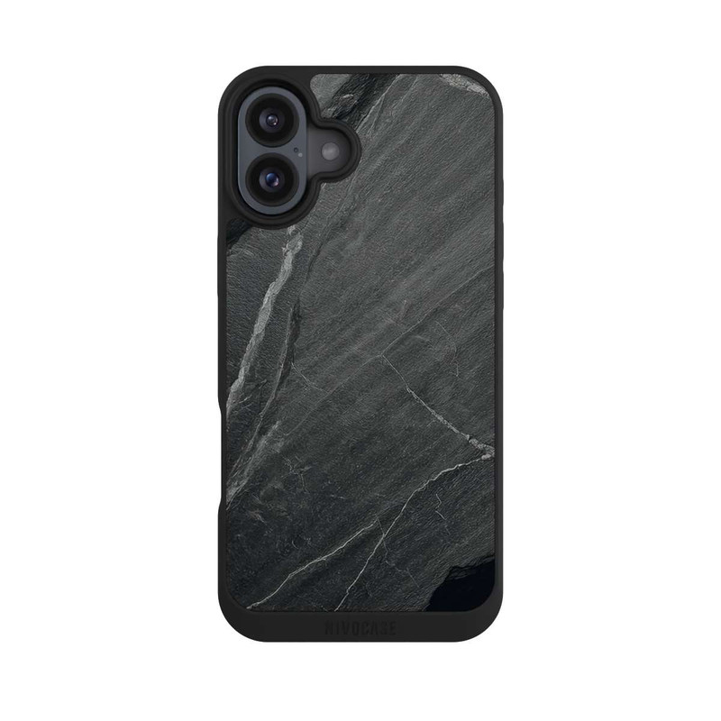 iPhone 16 Plus NIVOpure Texture De Pierre Grise avec IA