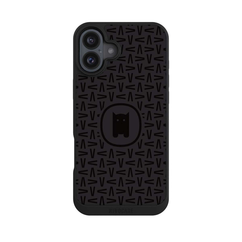 iPhone 16 Plus NIVOpure Nivocase Muster Schwarz Grau