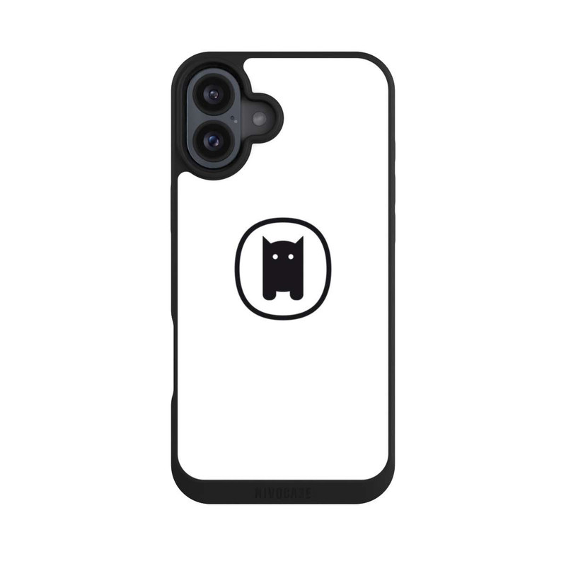 iPhone 16 Plus NIVOpure Nivocase Logo Weiss