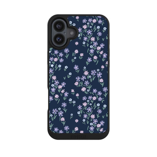 Apple iPhone 16 Plus NIVOpure Dark Blue Floral Theme