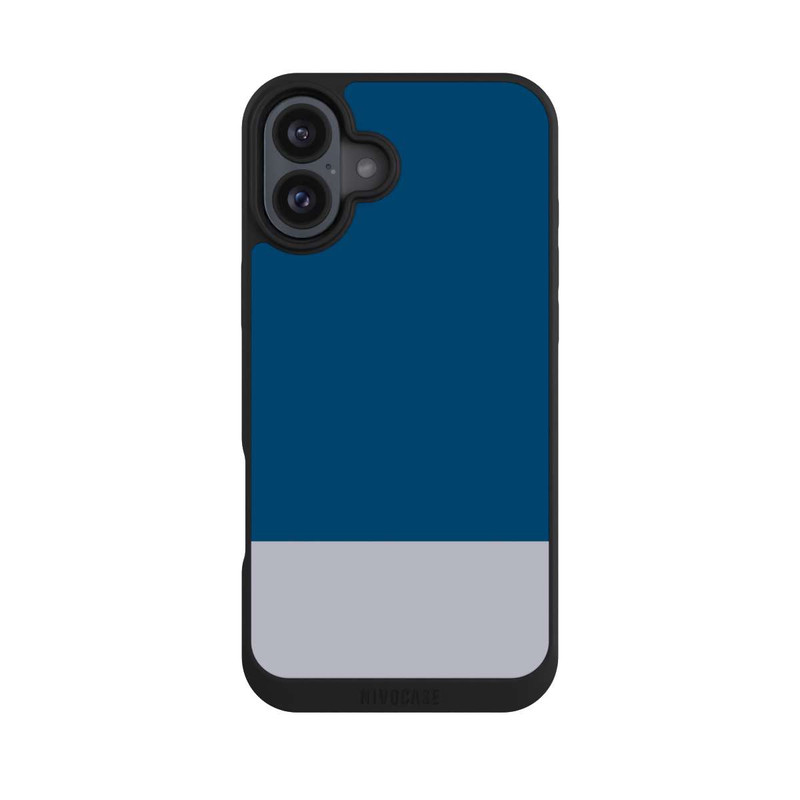 iPhone 16 Plus NIVOpure Dunkelblau Grau Farbkombi