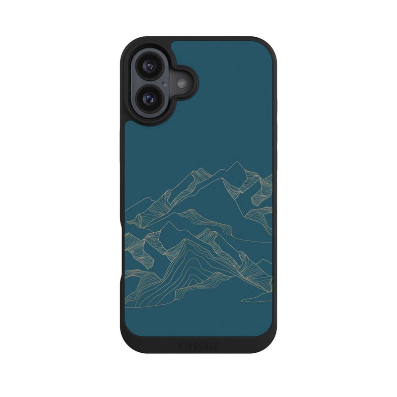 iPhone 16 Plus NIVOpure Berglandschaft blau