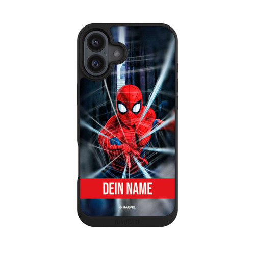 Apple iPhone 16 Plus NIVOpure Spiderman Webs in Action Personalisierbar