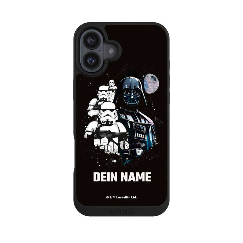 iPhone 16 Plus NIVOpure Dunkle Seite Star Wars Personalisierbar 
