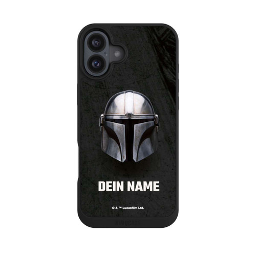 Apple iPhone 16 Plus NIVOpure Star Wars Mandalorian Black Helmet Personalisierbar