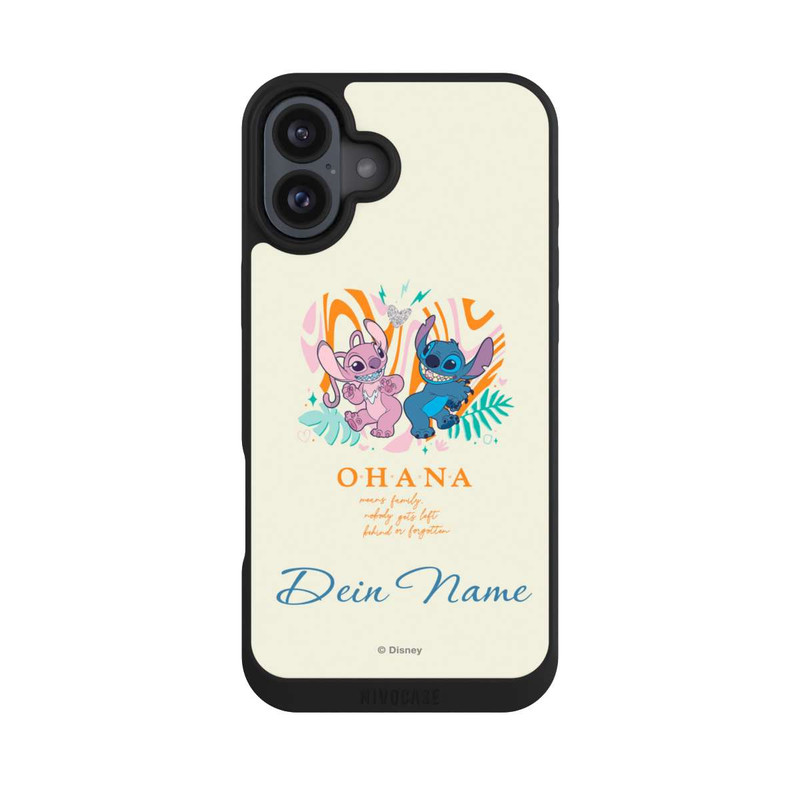 iPhone 16 Plus NIVOpure Stitch und Angel Personalisierbar
