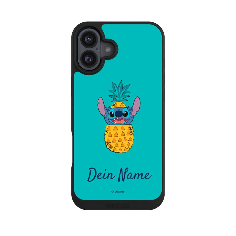 iPhone 16 Plus NIVOpure Stitch Ananas Personalisierbar