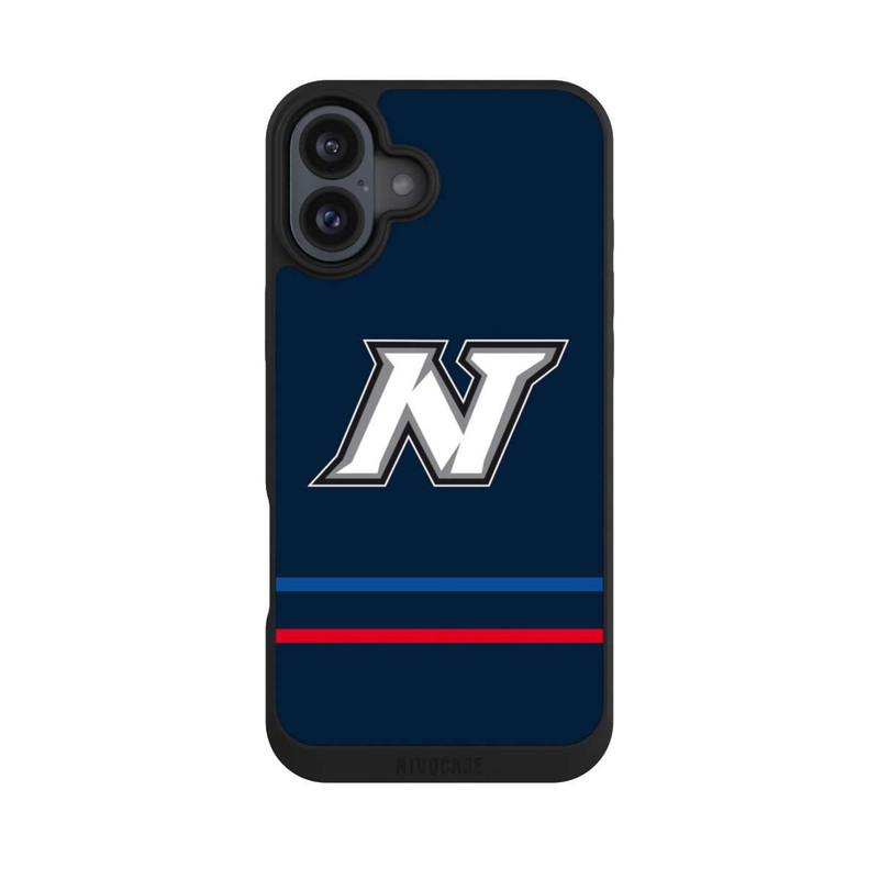 iPhone 16 Plus NIVOpure Nürnberg Ice Tigers Logo Streifen