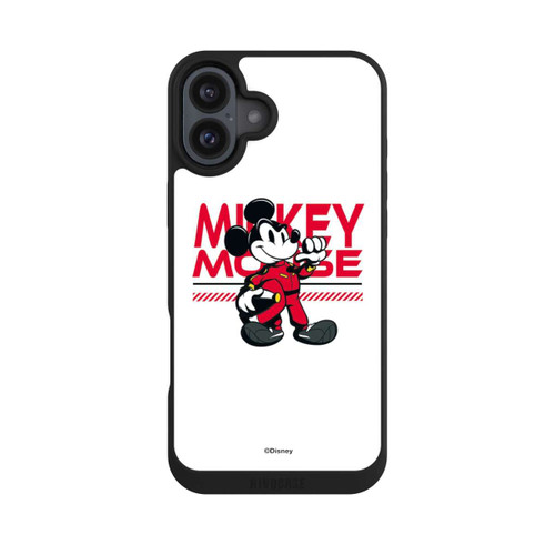 Apple iPhone 16 Plus NIVOpure Micky Maus Rennfahrer Weiß