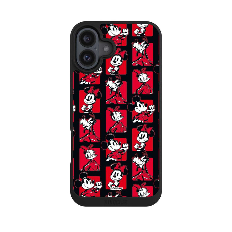 iPhone 16 Plus NIVOpure Micky Maus Racing Muster Rot