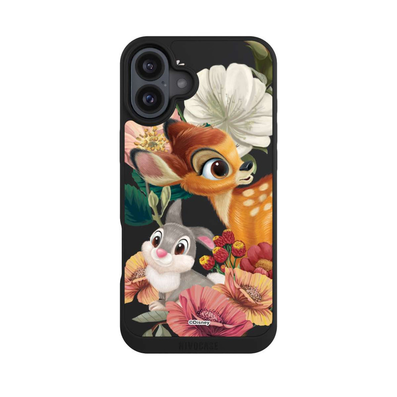 iPhone 16 Plus NIVOpure Bambi and Thumper Flowers Transparent
