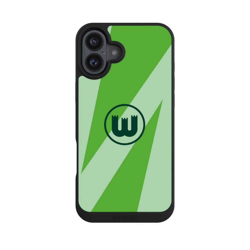 iPhone 16 Plus NIVOpure VfL Wolfsburg Logo Grafikelement
