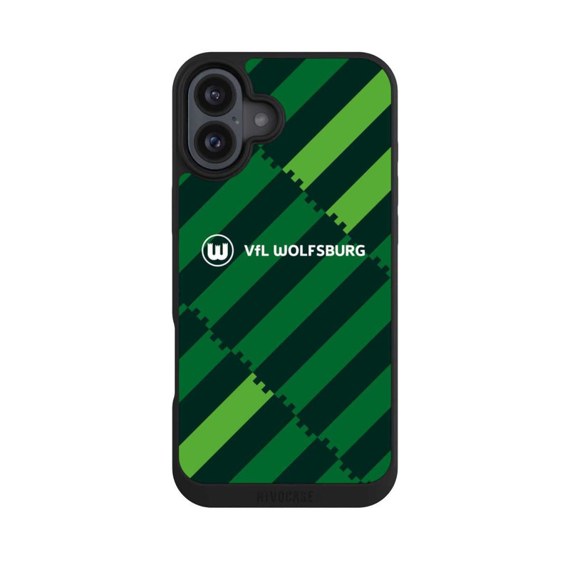 iPhone 16 Plus NIVOpure VfL Wolfsburg Logo Zinnenrapport