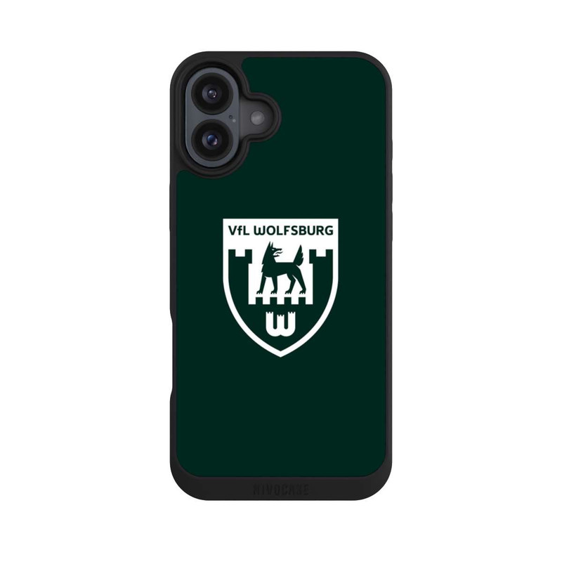iPhone 16 Plus NIVOpure VfL Wolfsburg Retrowappen Grün