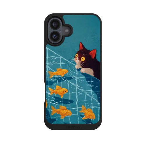 Apple iPhone 16 Plus NIVOpure Die Katze im Pool mit KI
