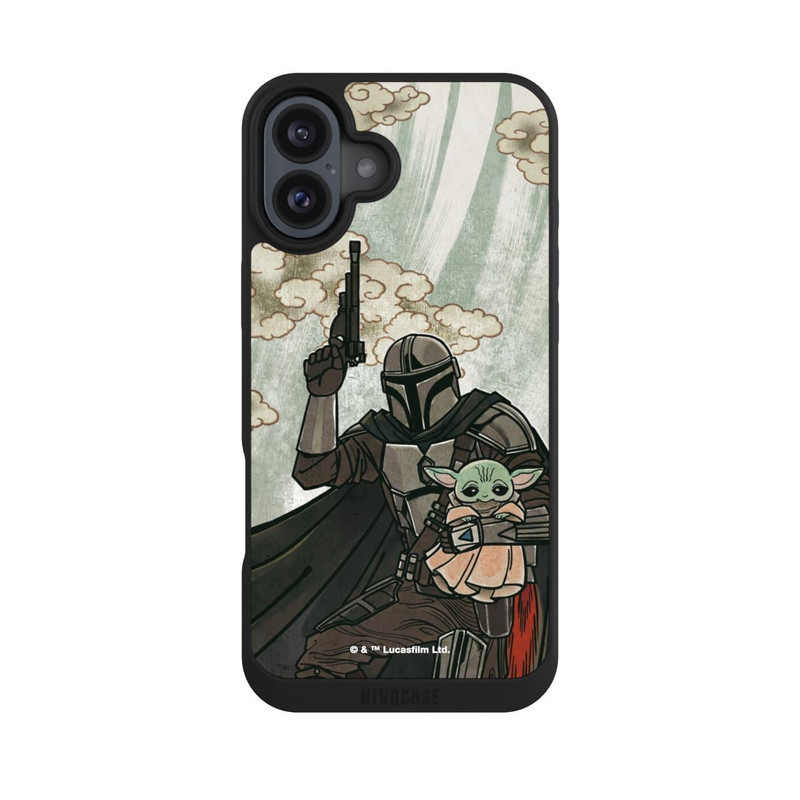iPhone 16 Plus NIVOpure Mandalorian and Child style japonais