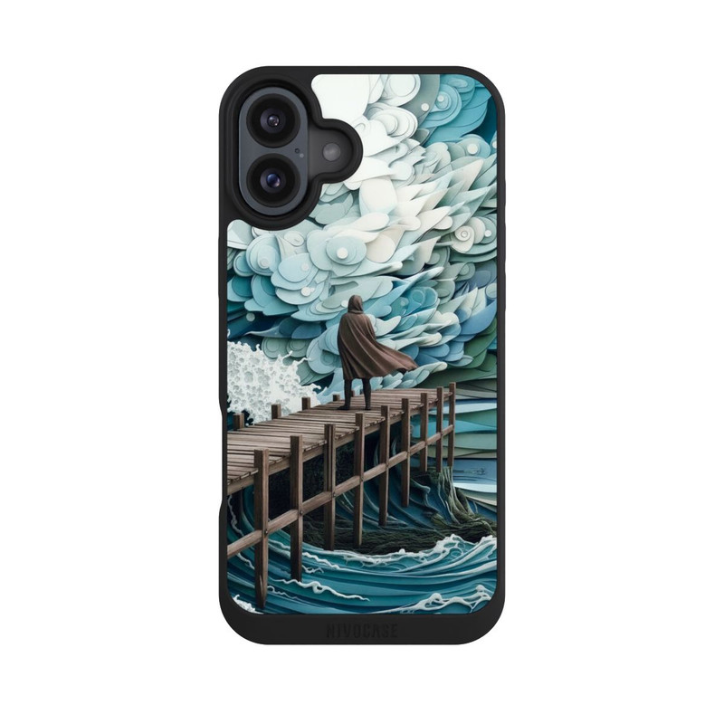 iPhone 16 Plus NIVOpure Stormy sea with AI